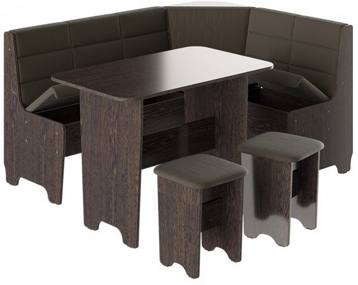 Техас Кухонный уголок Исп.2 (Венге/Кашемир коричневый)