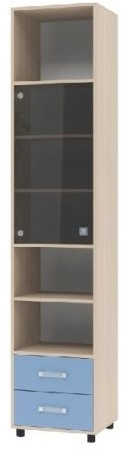 Дельта-11.01 Шкаф комбинированный со стеклянной дверью