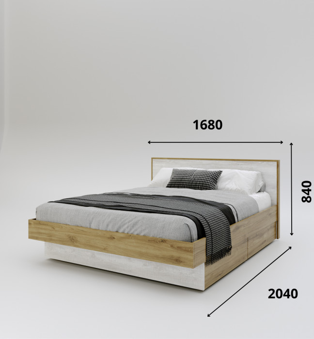 Кровать двуспальная 160х200 