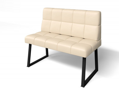 Кухонный диван Реал МД 1100 Крем/Черный муар