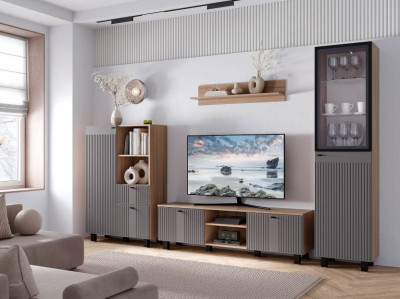 Гостиная "Олива" композиция 1 дуб каньон/MF14 муссон софт