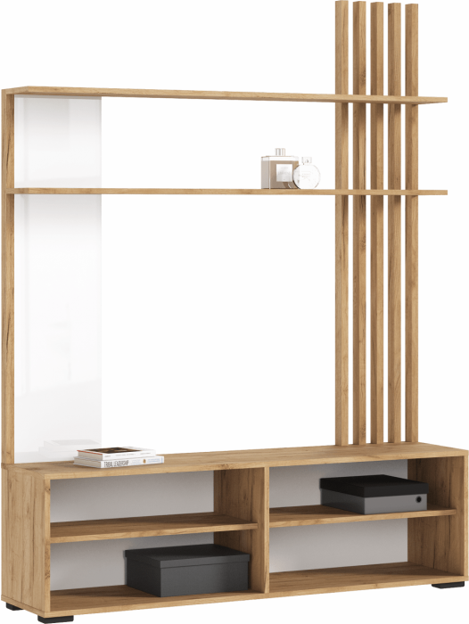 Гостиная, Крафт белый/Графит