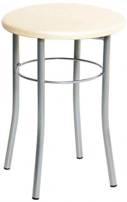 Табурет Лотос с кольцом крем