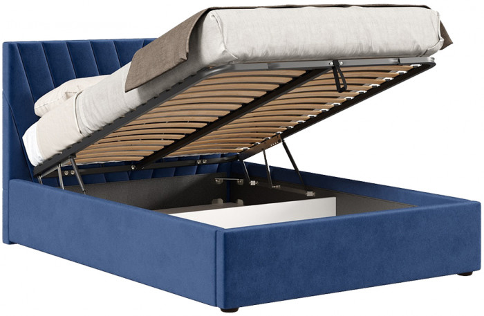 Кровать с подъёмным механизмом 1200 Палермо, синий