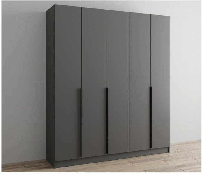 Шкаф Мадрид 2000 без зеркала графит серый
