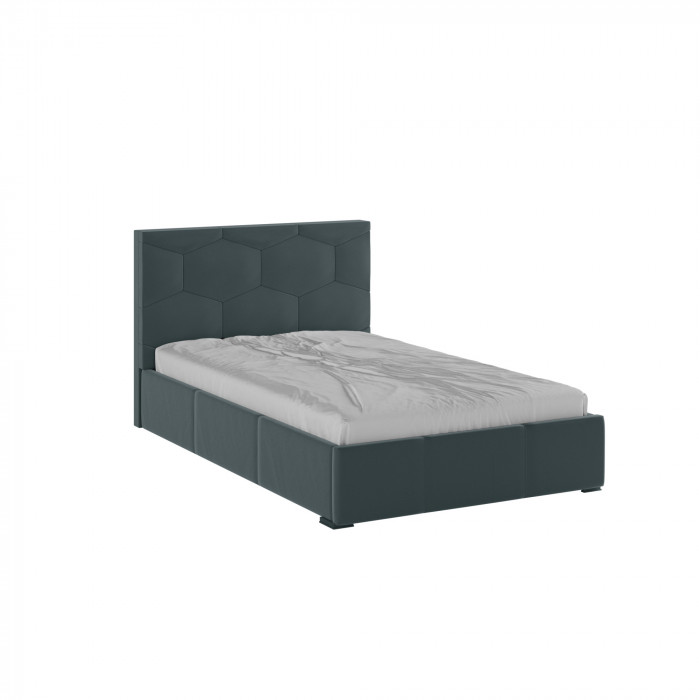 Манука Кровать интерьерная 140 серый, ортопед