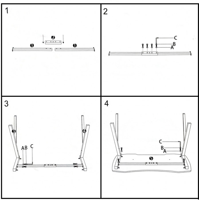 Игровой стол Мебель--24 GT-2310, цвет белый, ШхГхВ 120х60х73 см., столешница МДФ 15 мм.(регулировка высоты: 72,5 - 73,5 см.), макс. нагрузка 100  кг.