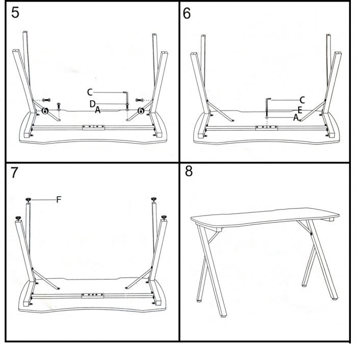Игровой стол Мебель--24 GT-2310, цвет белый, ШхГхВ 120х60х73 см., столешница МДФ 15 мм.(регулировка высоты: 72,5 - 73,5 см.), макс. нагрузка 100  кг.