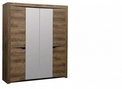 33.01 Лючия 4-х дв. шкаф для одежды кейптаун/венге