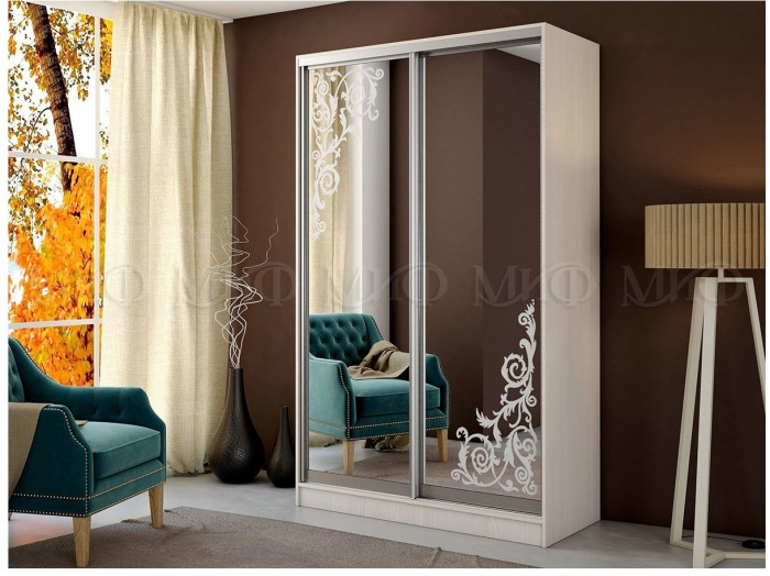 Шкаф-купе Тринити 2 NEW 1350 (Сандал светлый)