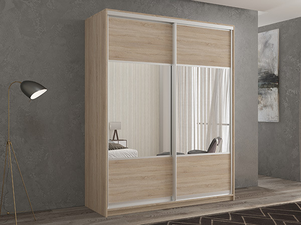 Шкаф-купе Кааппи 6 Сонома Светлый 120х45х230 см