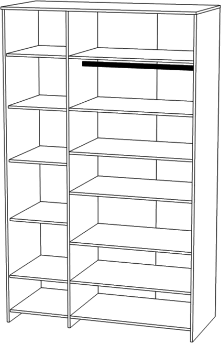 Шкаф для одежды 3-х дверный 