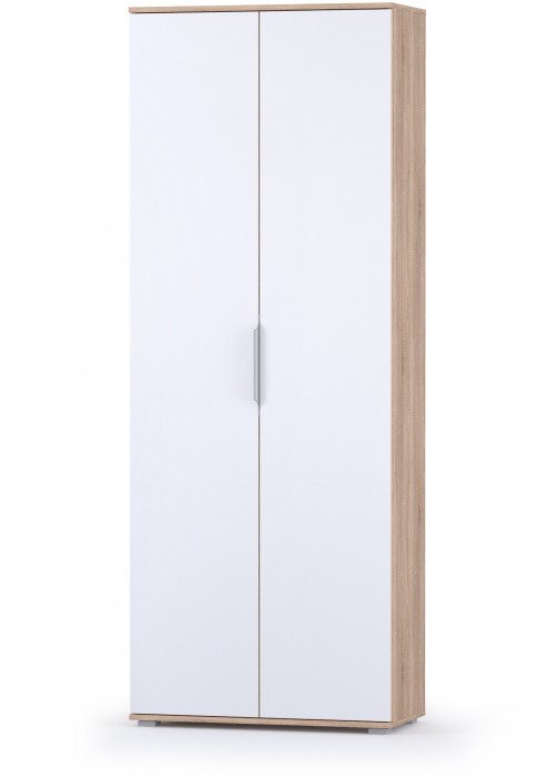 Куба Прихожая 16, цвет дуб сонома/белый премиум, ШхГхВ 230,1х107,3х210,6 см., универсальная сборка