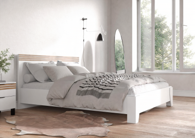 Модульная спальня Нао, набор №7, Белый/Профиль МДФ Дуб вотан