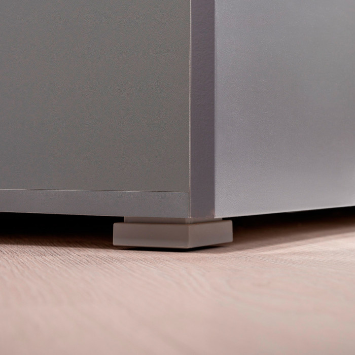 Октава Прихожая 29, цвет серый графит/дуб крафт золотой/фасады МДФ серый графит, ШхГхВ 193,7х35,4х197,6 см., универсальная сборка