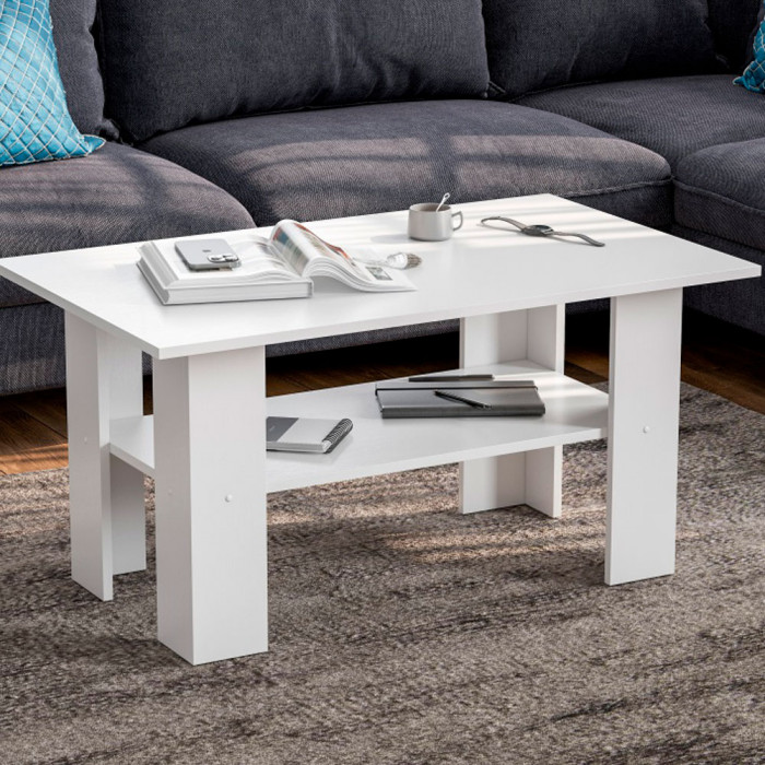 стол журнальный СТЖ-001 белое дерево
