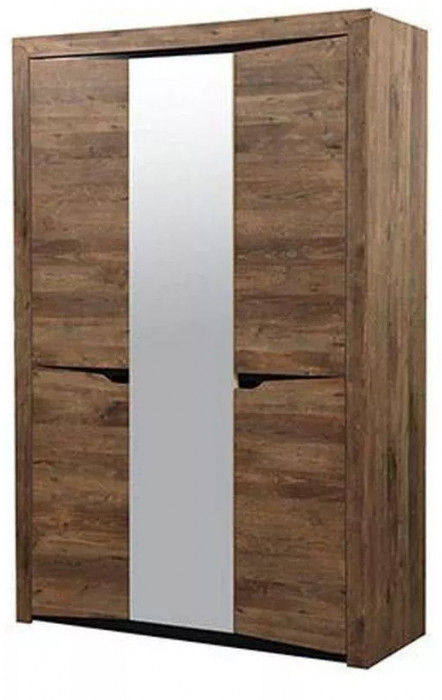 33.02 Лючия 3-х дв. шкаф для одежды кейптаун/венге