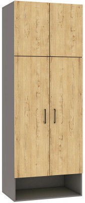 Бруно Шкаф для прихожей Дуб Вотан / Серый графит