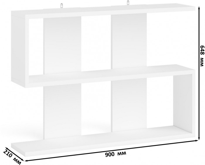 Мори Стол компьютерный МС-1 левый + Стеллаж МСТ600.3 + Полка 900, цвет белый, ШхГхВ 150,4х50х209,6 см., НЕ универсальная сборка