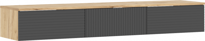 Флэш Полка косметическая (Браш Графит, Дуб Крафт)