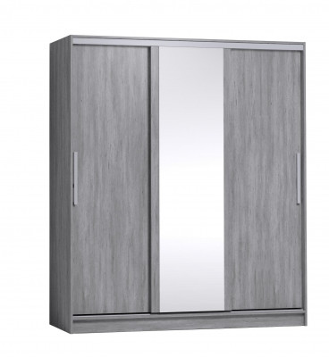 Шкаф-купе с зеркалом Strike 1800 Atelier светлый