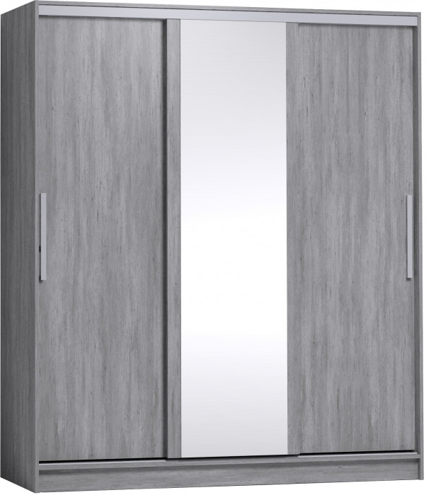 Шкаф-купе с зеркалом Strike 1800 Atelier светлый