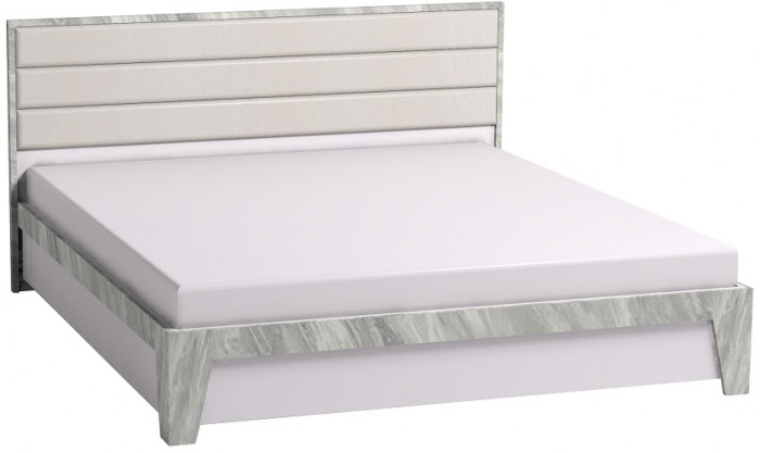 Кровать с ортопедическим основанием (металл) Айрис 306 Люкс 180х200, статуарио