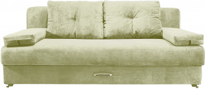 Диван-еврокнижка Амстердам Мини люкс, 150, велюр бежевый