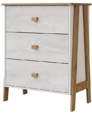 Комод "Скандинавия" - Бетон пайн светлый/Дуб наварра