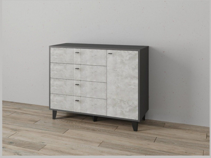 Комод Катрин-13 графит/мальта