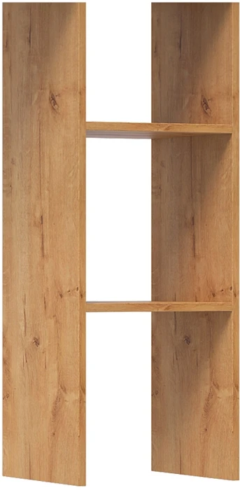 Прага Модульная Гостиная, вариант №4, вотан/Черный глянец