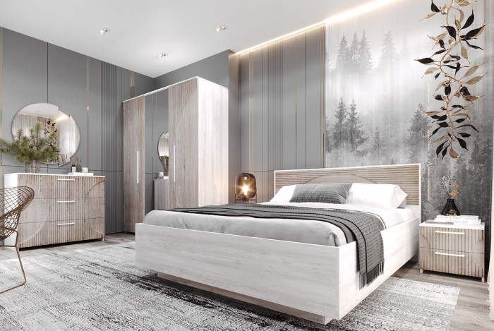 Кровать 140х200 с подъемным основанием 