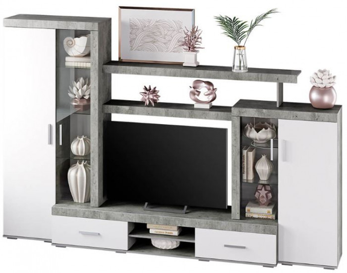 "Инстайл" ЦС-02 бетон/белый