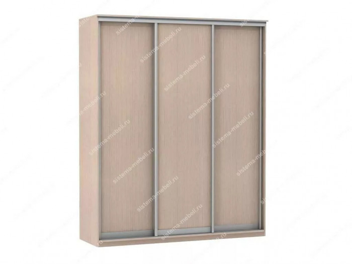 Шкаф купе Модерн 1776х450 3-х дверный 2-х секционный глухой ясень