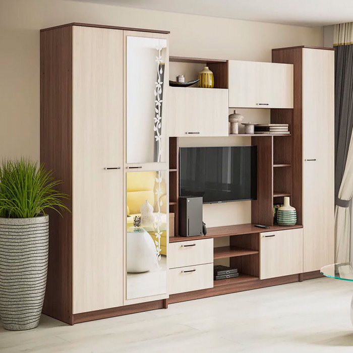 гостиная Марта-11 ясень шимо темный/ясень шимо светлый