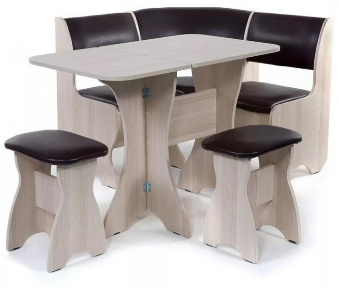 Кухонный набор Тюльпан-мини ясень светлый/умбер