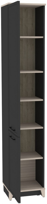 Шкаф-пенал для белья Аурелио 11, антрацит