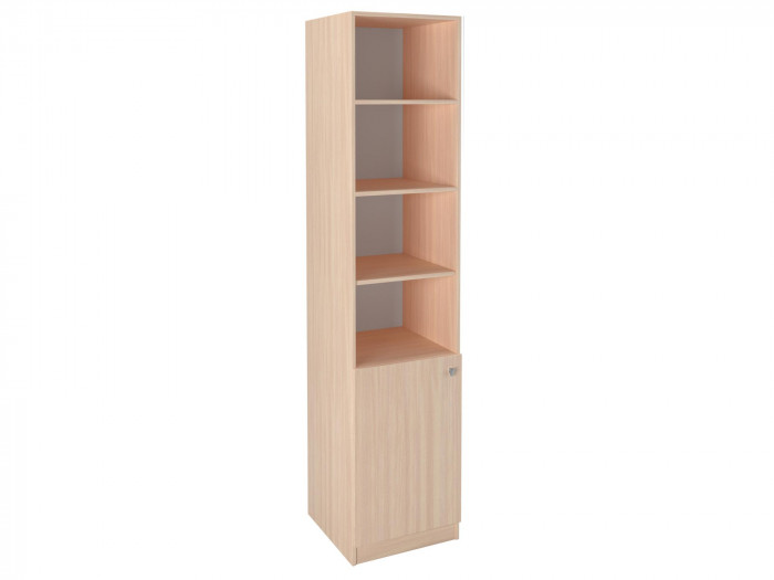 Шкаф-пенал закрытый 1/3 Дуб молочный/Дуб молочный