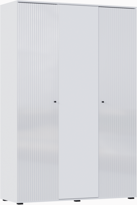 Оливия Шкаф 3-х ств. (Белый, Белый глянец)