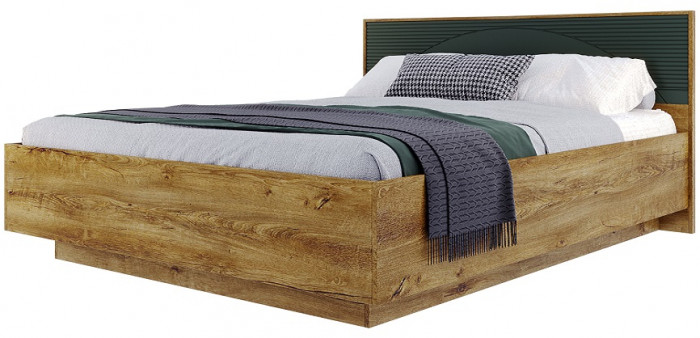 Модульная спальня "Монтале" - Дуб канзас/Зеленый матовый