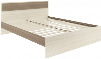 NEXT 73 Кровать двуспальная 1600 Ясень Шимо темный / Ясень Шимо светлый