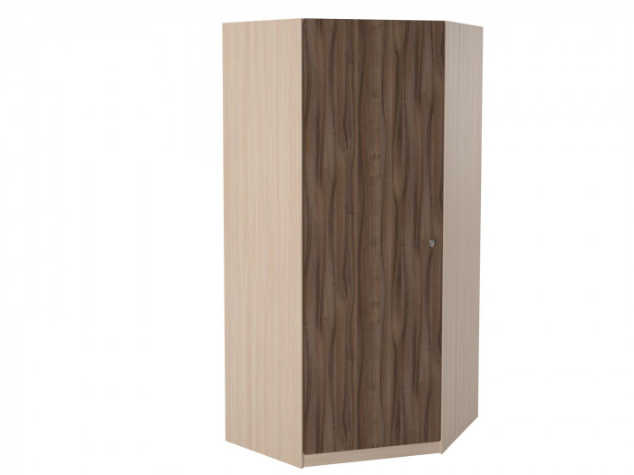 Шкаф угловой Дуб молочный/Орех