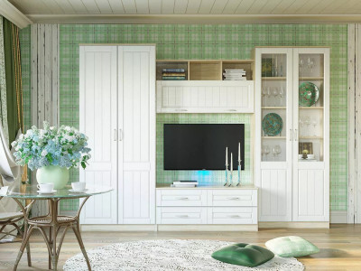 Гостиная Оливия 1 Дуб Сонома/белое дерево