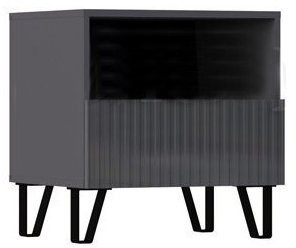 Оливия Тумбы прикроватные 1 ящик, 2 шт (Графит, Графит Софт)