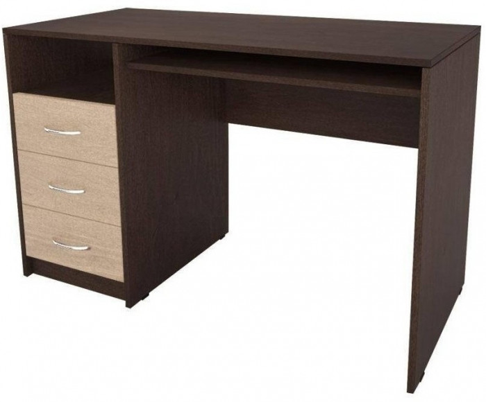 Стол письменный ПС-02 (с ящиками) (Венге)
