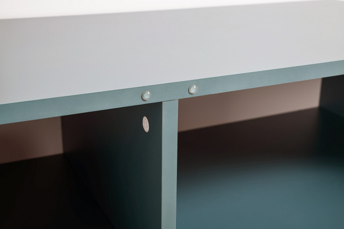 Либера Комод-тумба 16.230.01 + Либера Комод-тумба 16.230.01, цвет пасифай/белый, ШхГхВ 230,6х42,6х92,3 см., фасады с рисунком Тропический лес