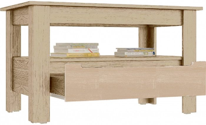 Стол журнальный МДФ (Венге / Капучино глянец)