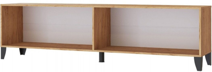 Тумба ТВ Парус-11 с опорами дуб крафт золотой/графит серый