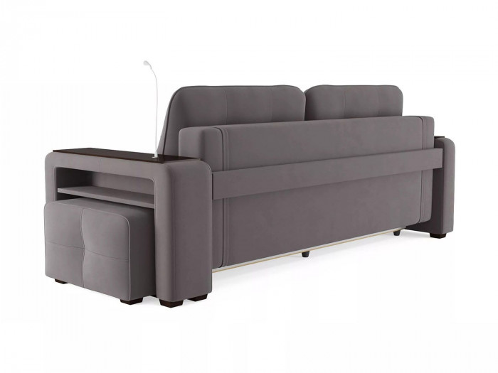 Диван Smart 4 пуф справа Б3-3Т-Б4 СК Велюр Velutto 19