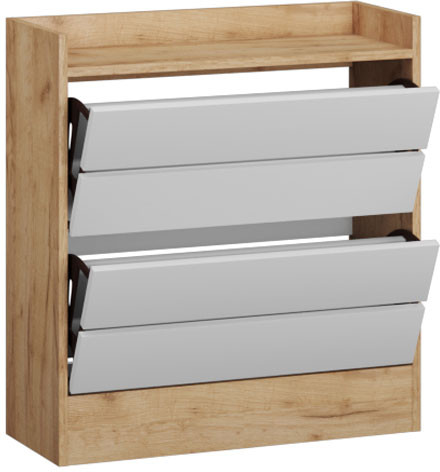 Ямайка Обувница ЯПТ-3 (700*746*270) дуб крафт золотой/белый